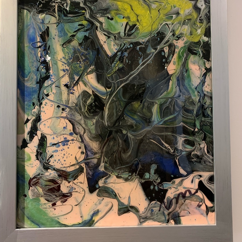 Abstract.. Acrylic on canvas. painted by Robert Lachance . Others available